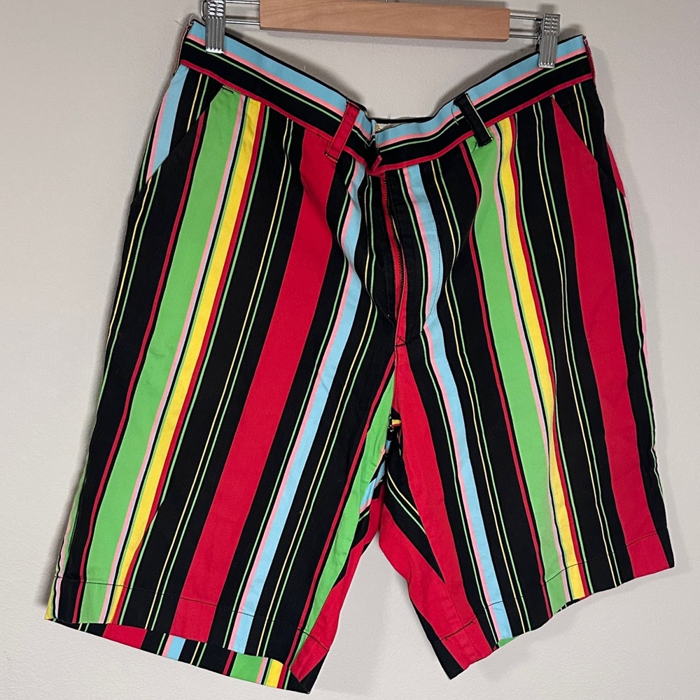 Vintage Loudmouth Shorts Men’s 38 Heritage Striped Golf Colorful 11" Inseam